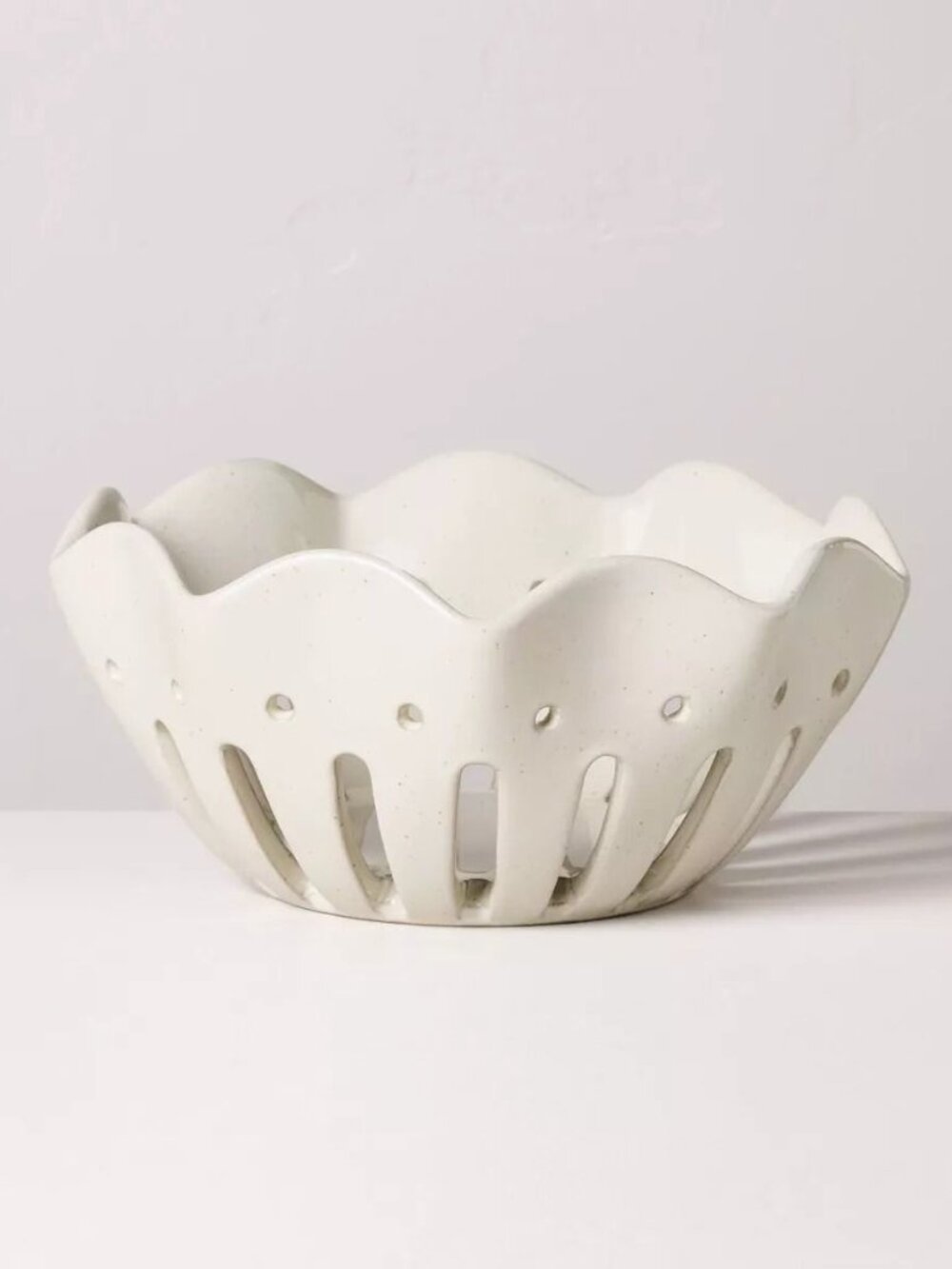 Large Wavy Edge Berry Bowl Sour Cream - Hearth & Hand Magnolia, Target
